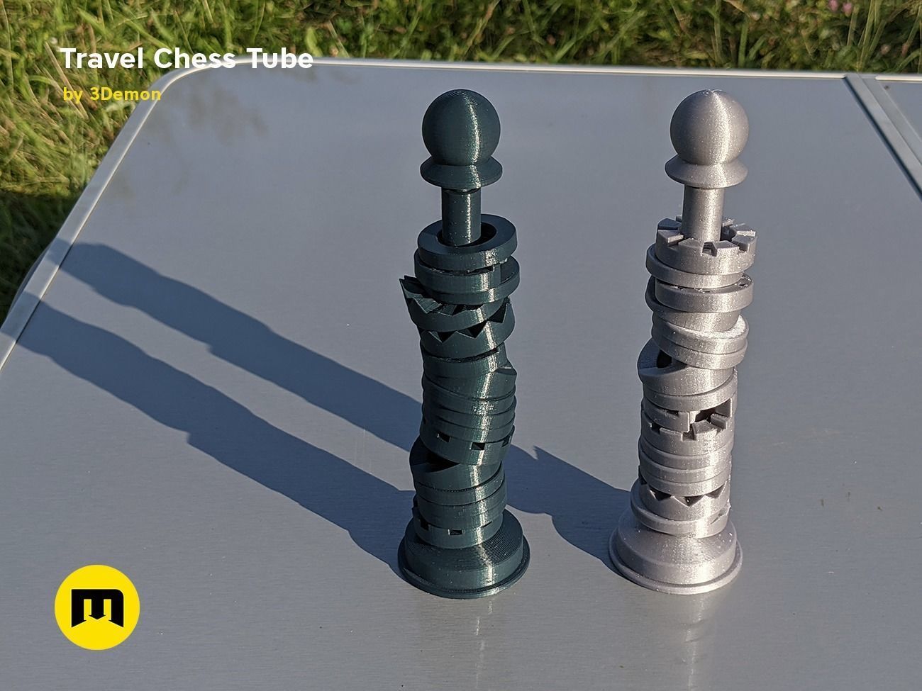 Travel Chess Tube Free 3D print model_19