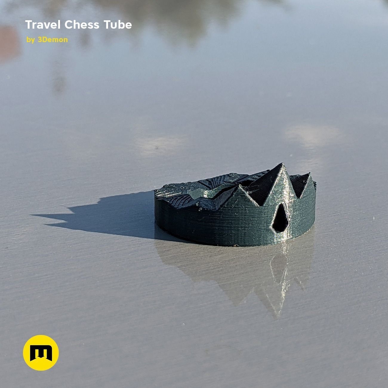 Travel Chess Tube Free 3D print model_12