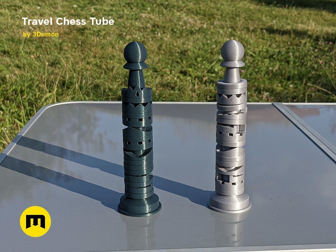 Travel Chess Tube Free 3D print model_21