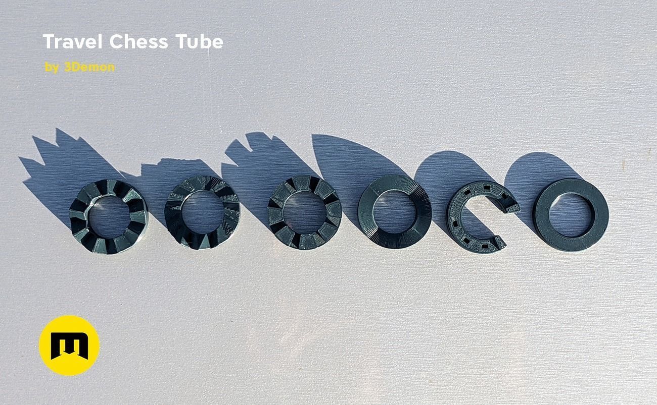 Travel Chess Tube Free 3D print model_9