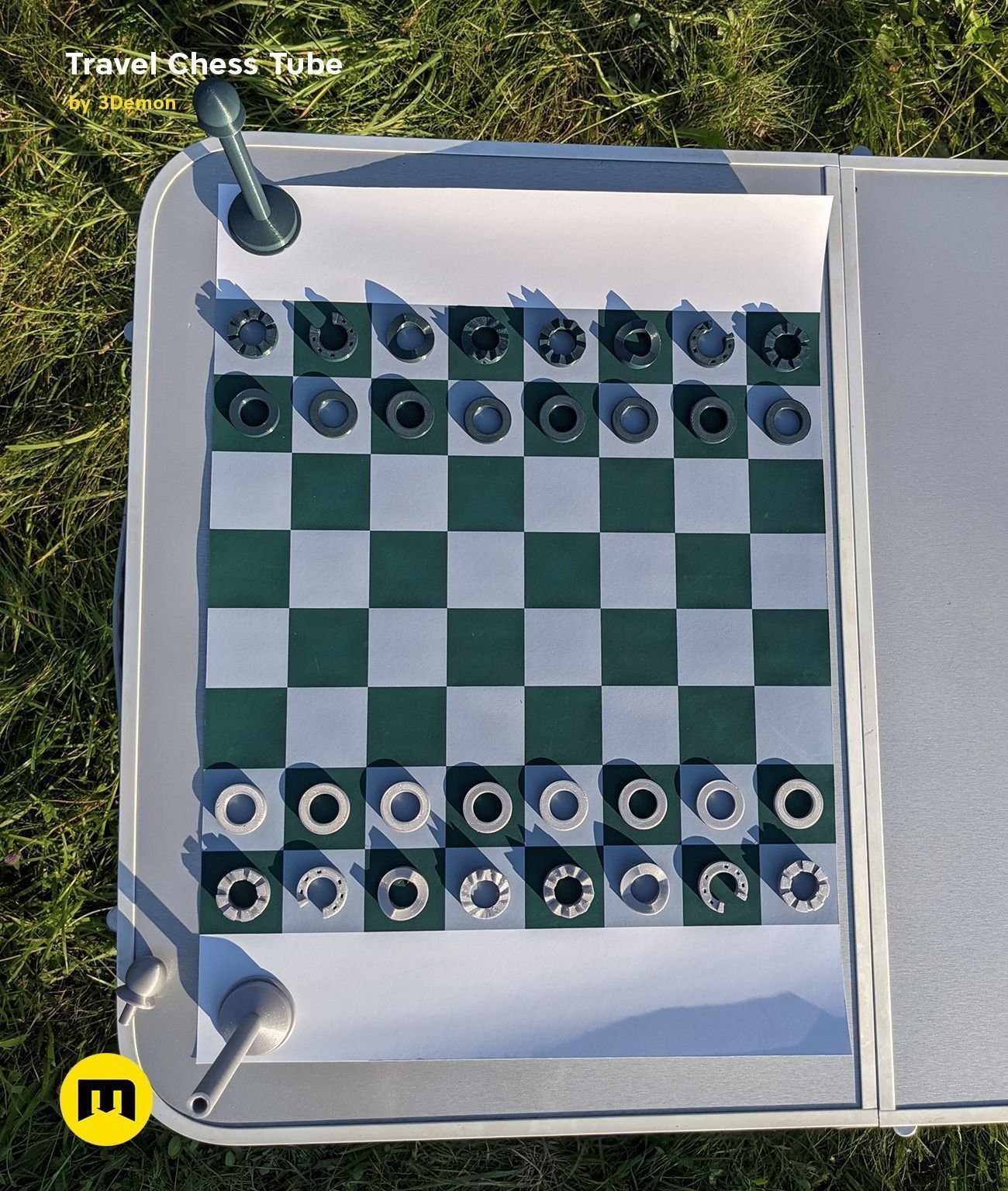 Travel Chess Tube Free 3D print model_5