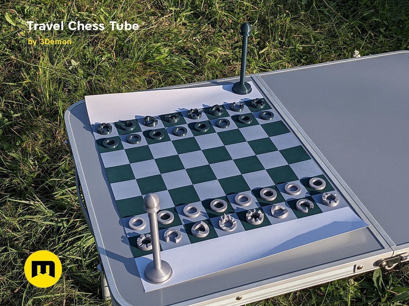 Travel Chess Tube Free 3D print model_31
