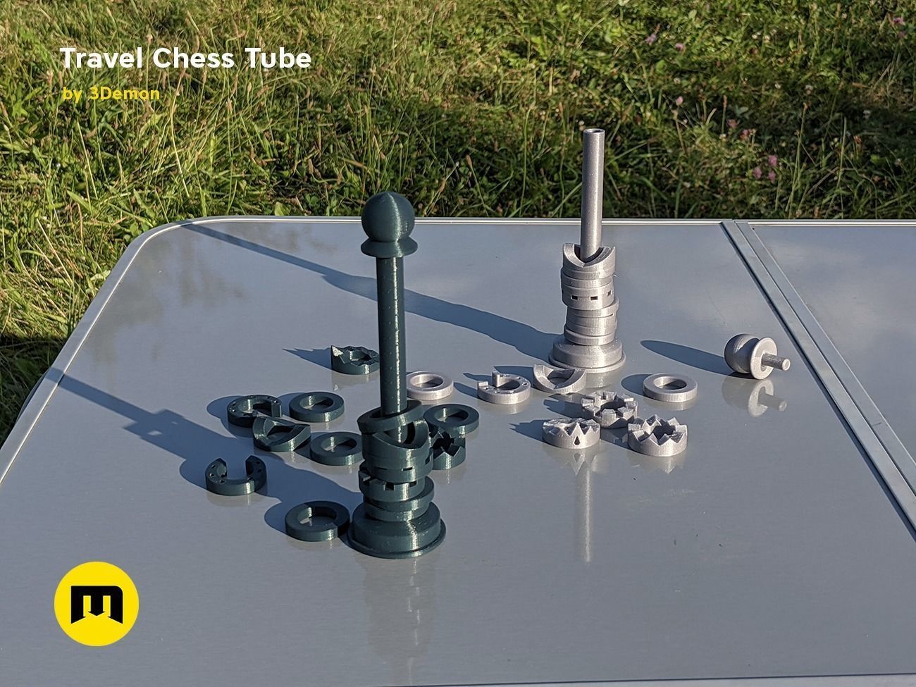 Travel Chess Tube Free 3D print model_6