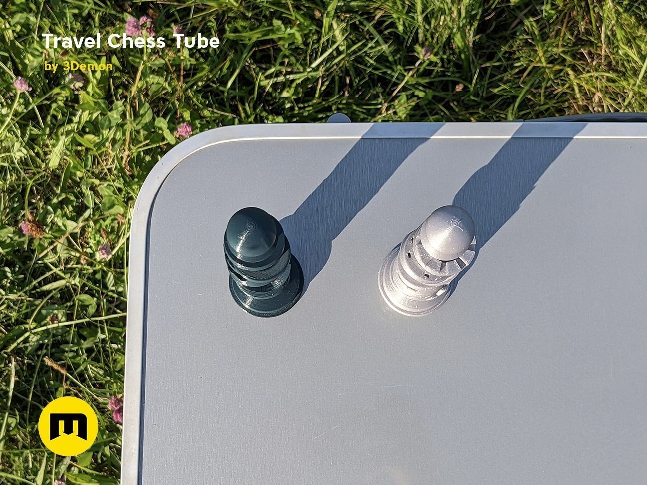 Travel Chess Tube Free 3D print model_4