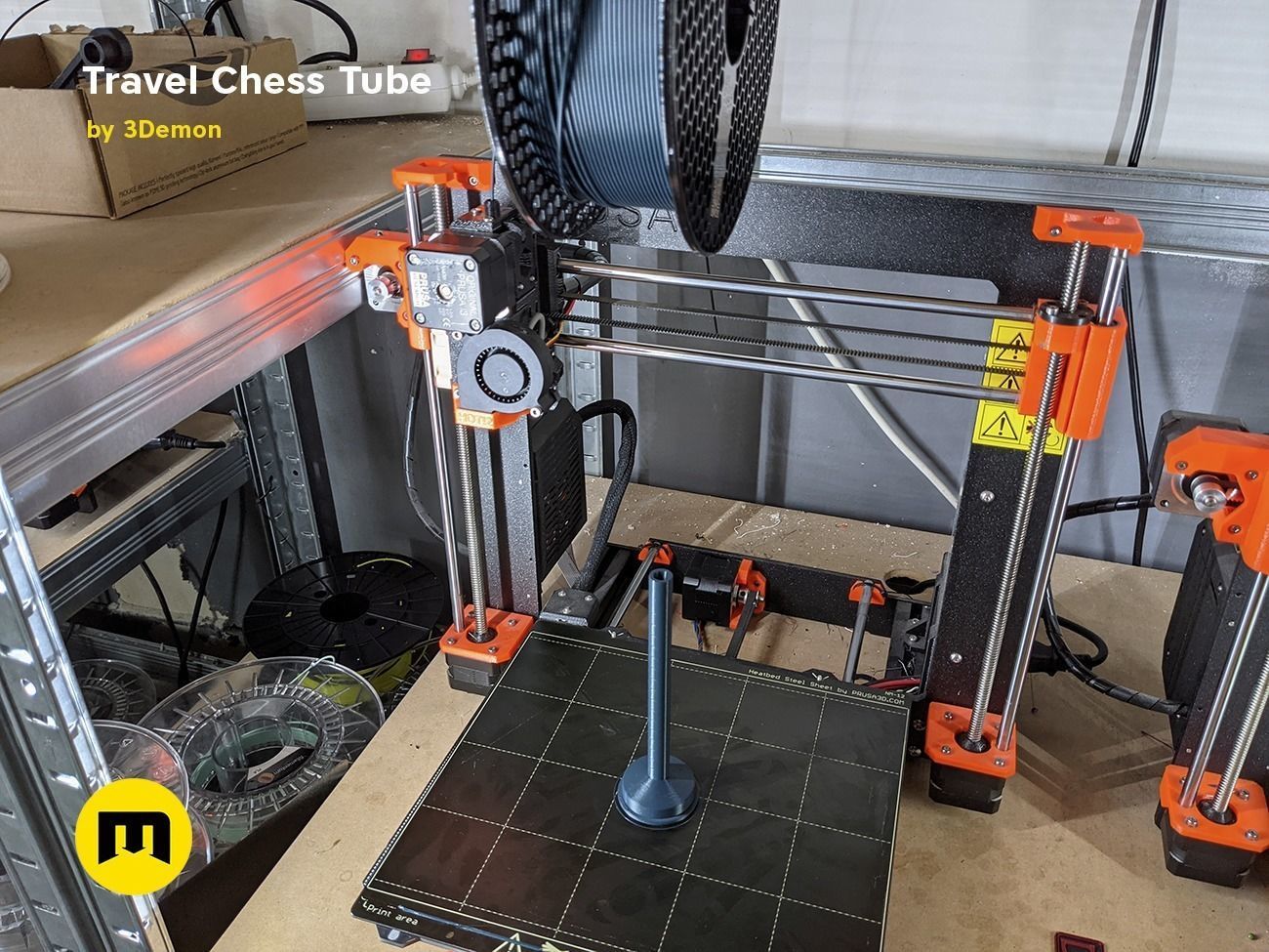 Travel Chess Tube Free 3D print model_42