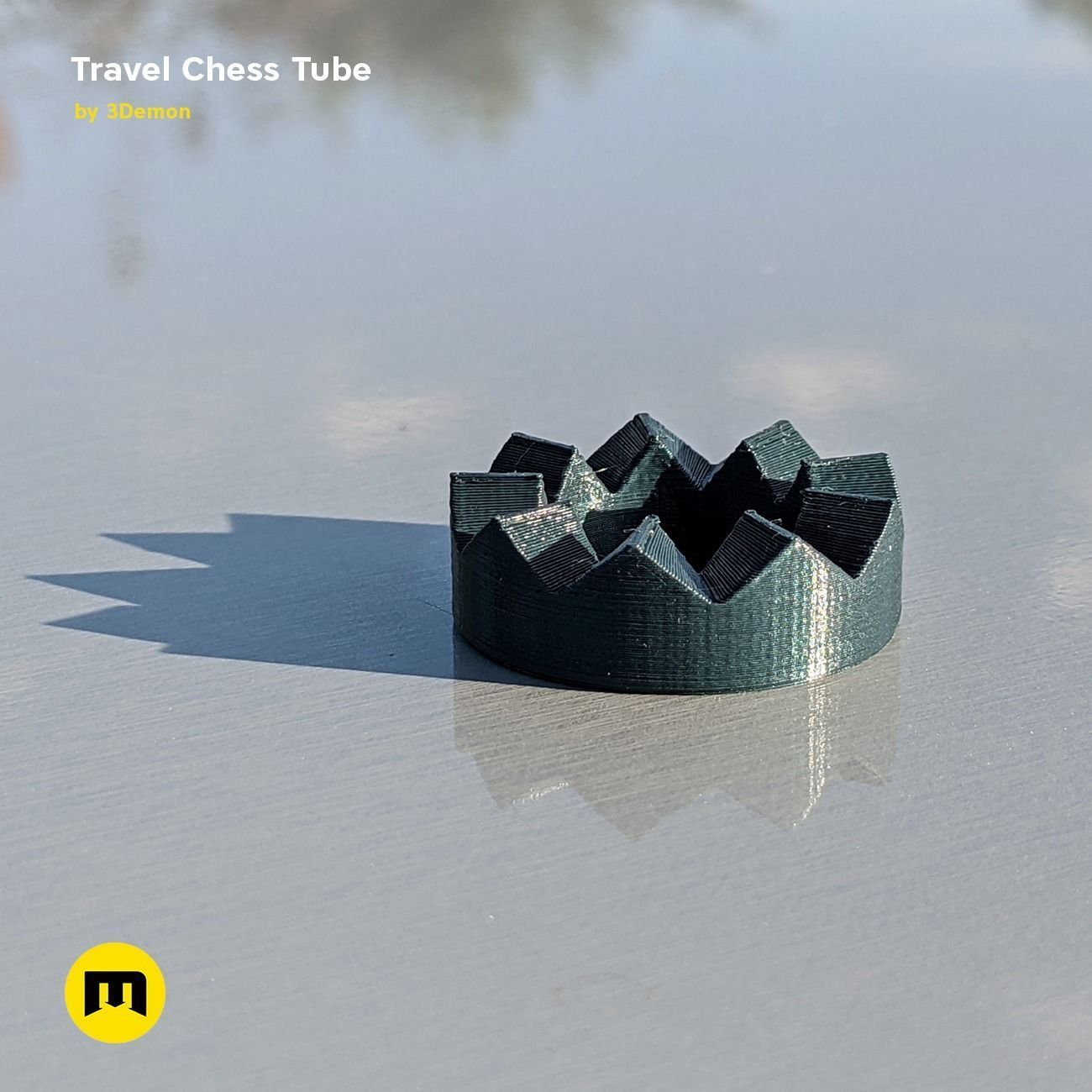 Travel Chess Tube Free 3D print model_11