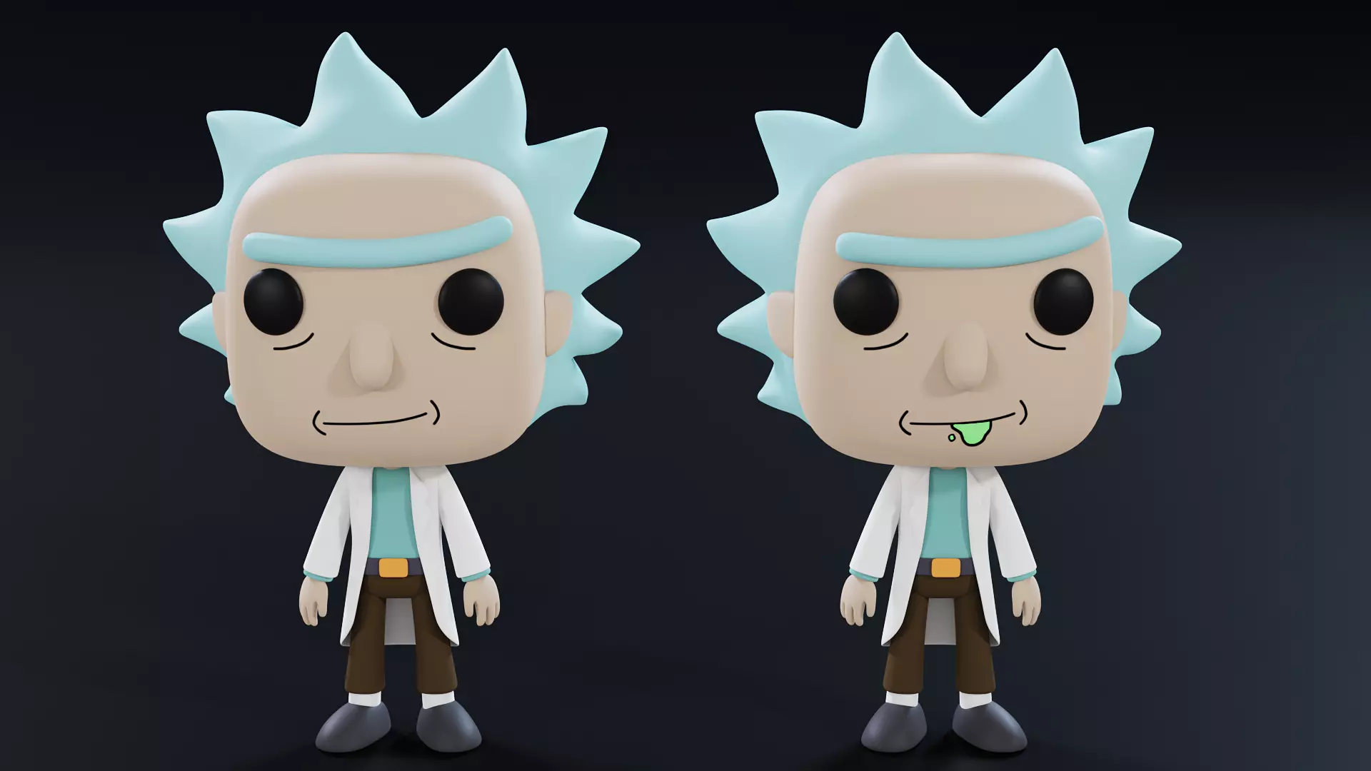 Funko Rick 3D model_0