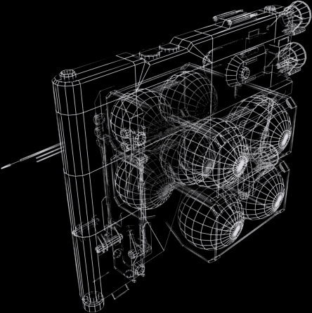 Tardigrade fuel hauler Low-poly 3D model_4