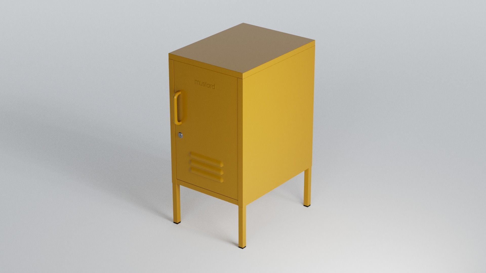 Mustard Locker 3D model_5