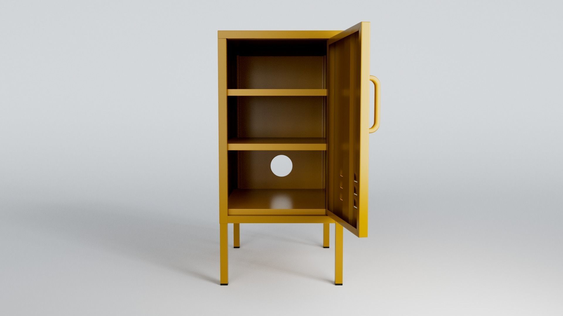 Mustard Locker 3D model_2