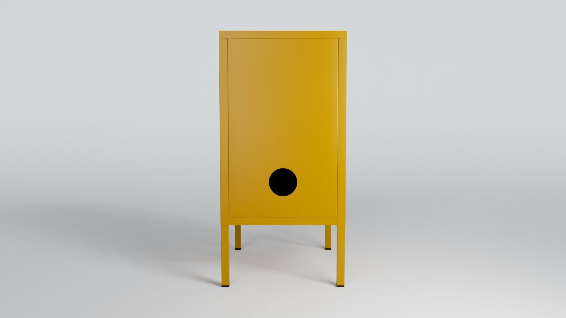 Mustard Locker 3D model_4