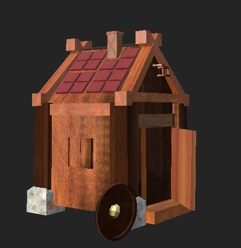 Viking House Free low-poly 3D model_11