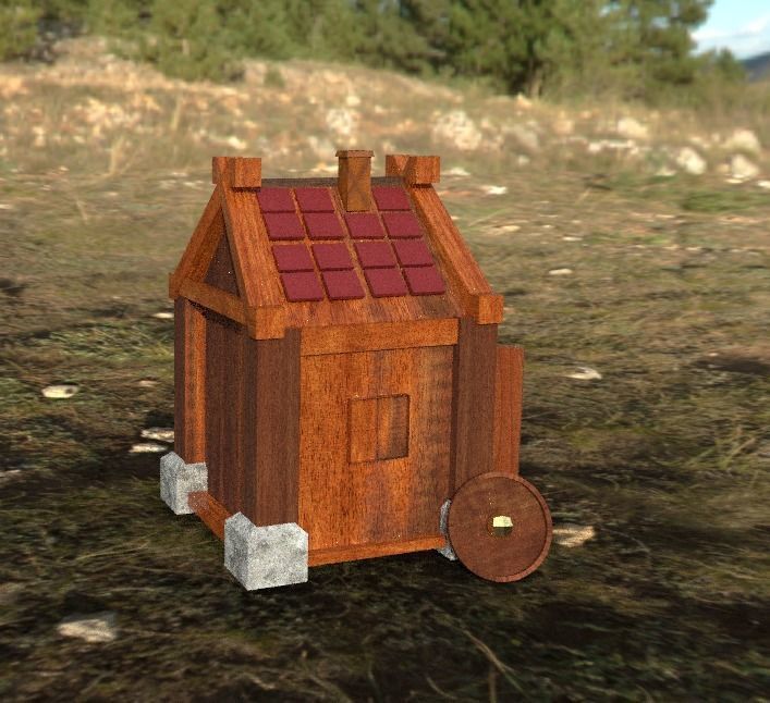 Viking House Free low-poly 3D model_2