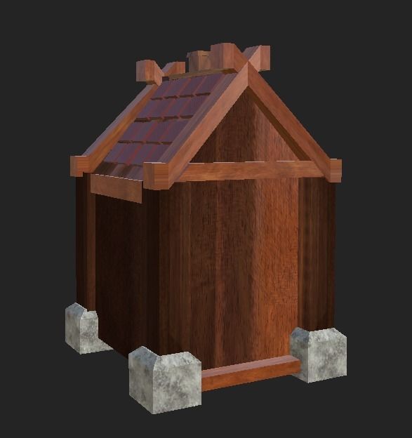 Viking House Free low-poly 3D model_13