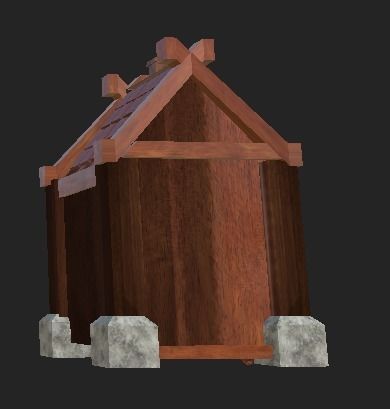 Viking House Free low-poly 3D model_8