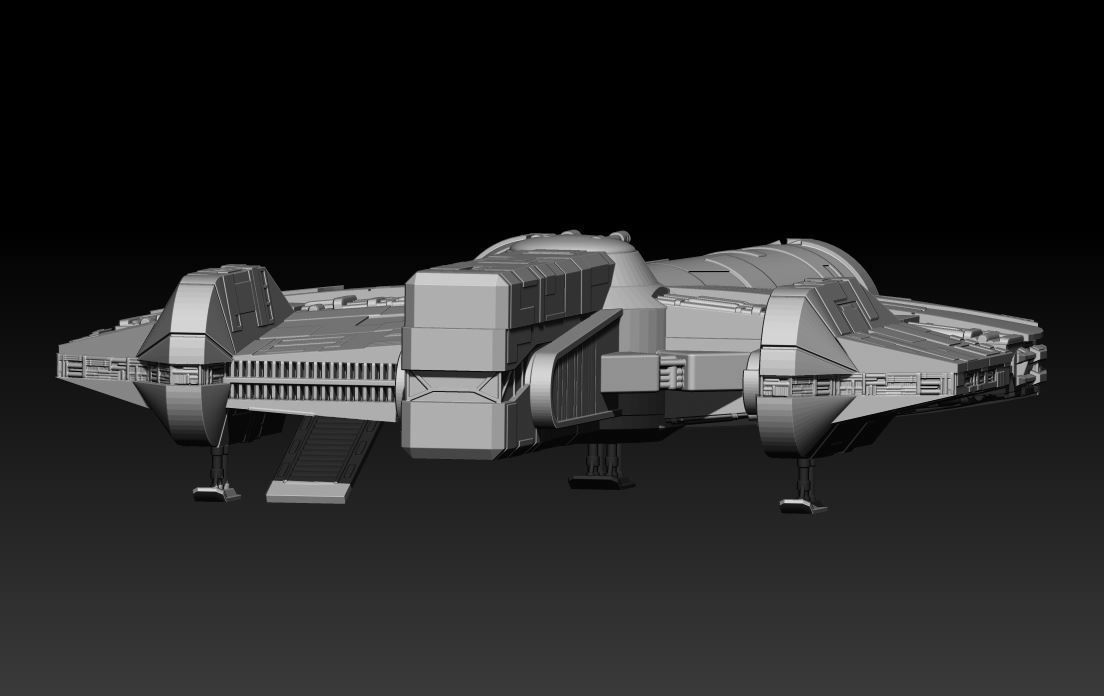 Epic Hawk Freighter 3D print model_5