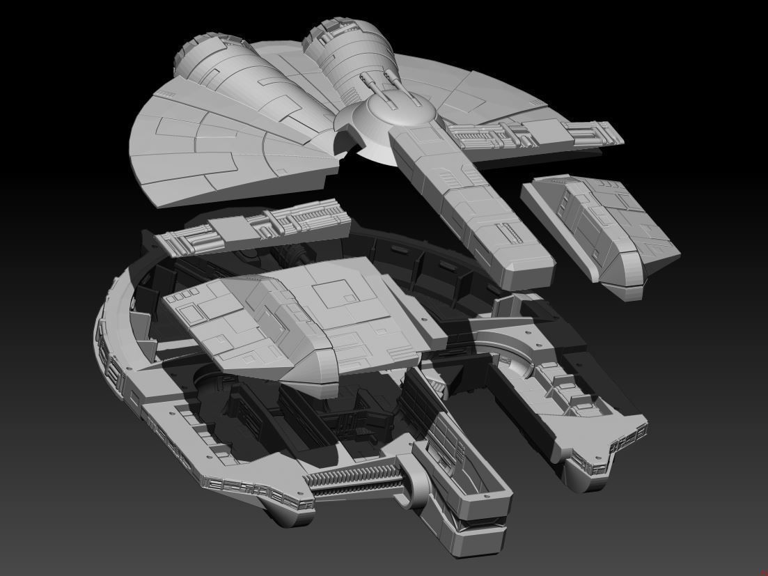 Epic Hawk Freighter 3D print model_1