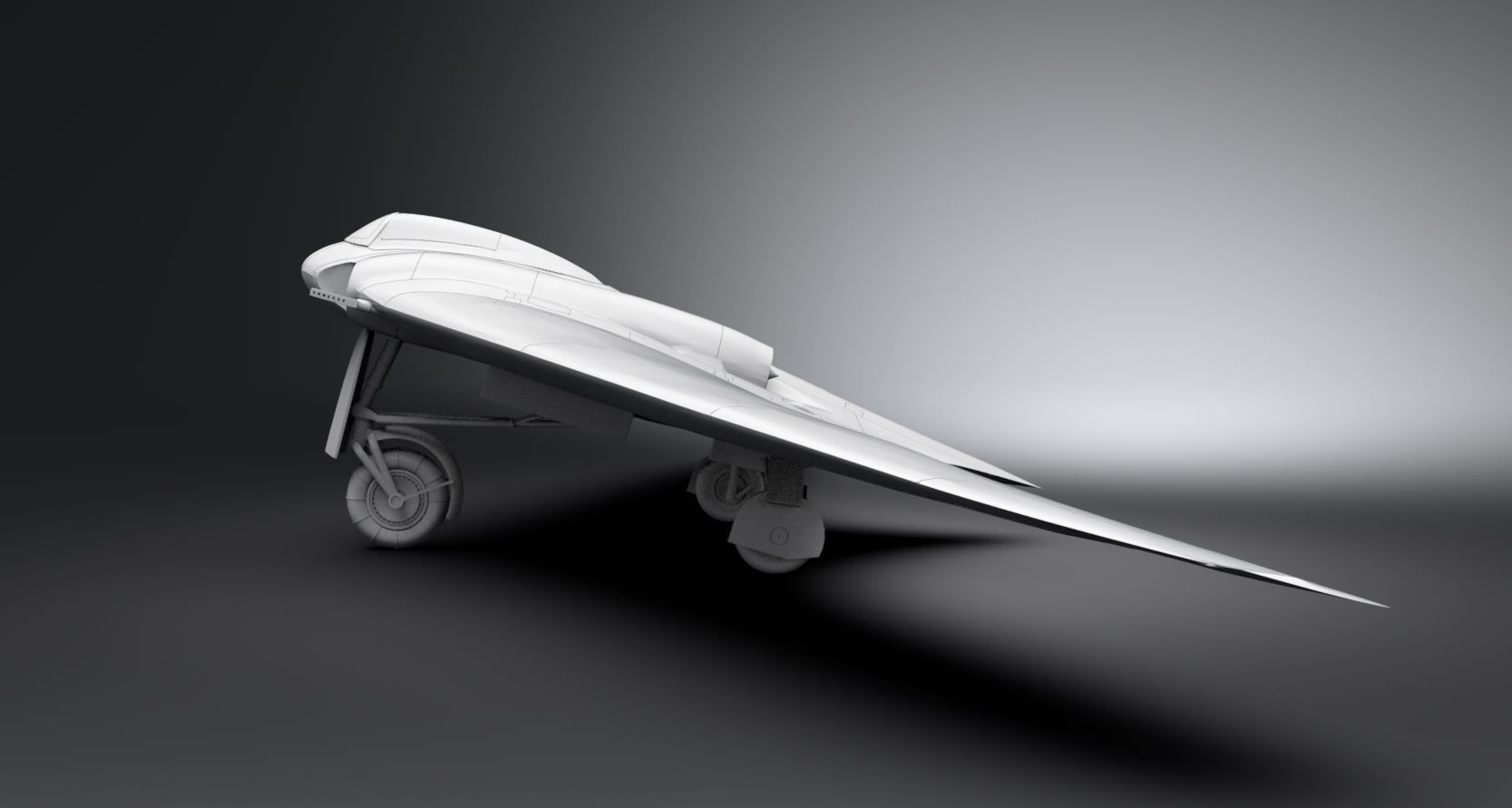 Horten Ho 229 Scale model 3D print model_1