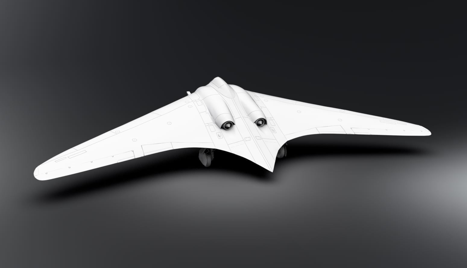 Horten Ho 229 Scale model 3D print model_2
