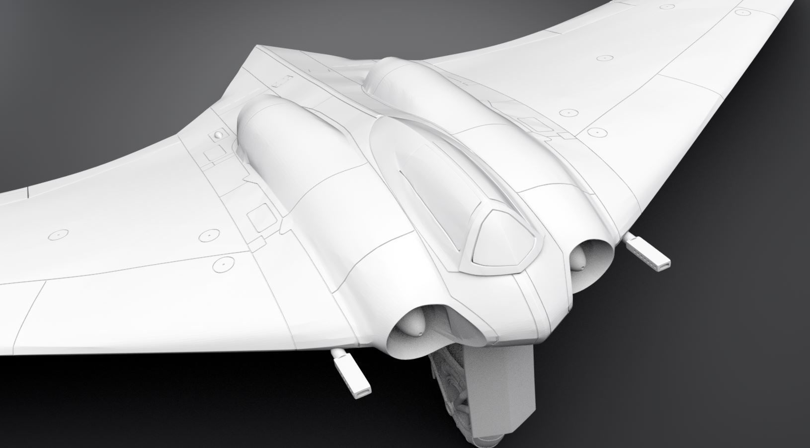 Horten Ho 229 Scale model 3D print model_4