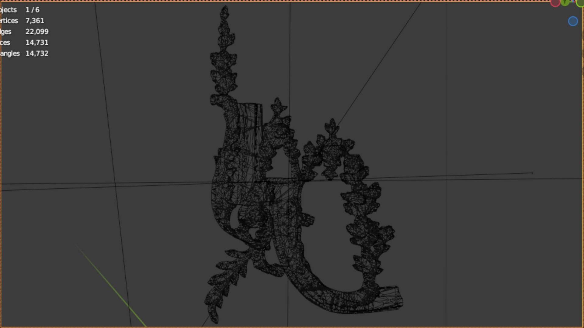 Classic decor ornament 68 3D model_6