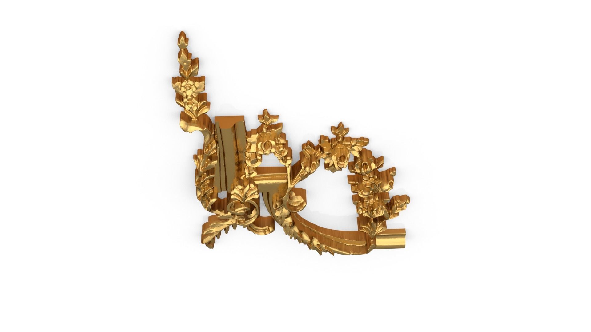 Classic decor ornament 68 3D model_4