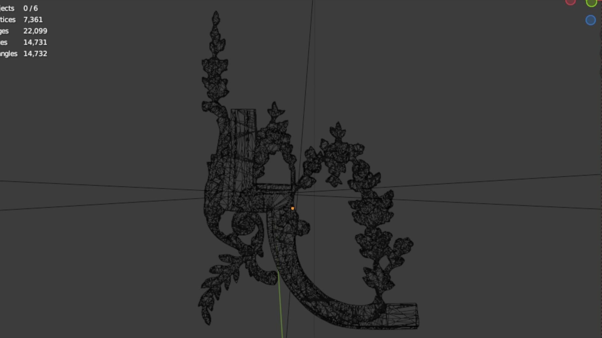 Classic decor ornament 68 3D model_5