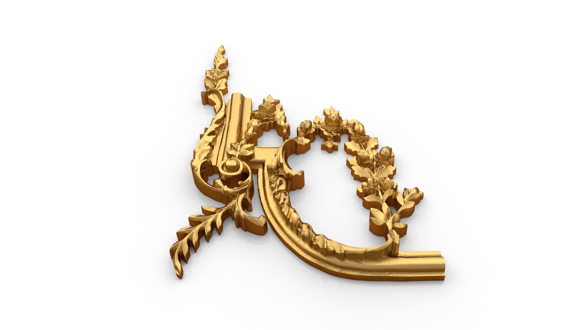 Classic decor ornament 68 3D model_3