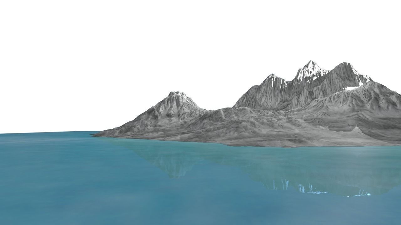 NMA Island Rock 002 Gray Preset 01 Low-poly 3D model_3