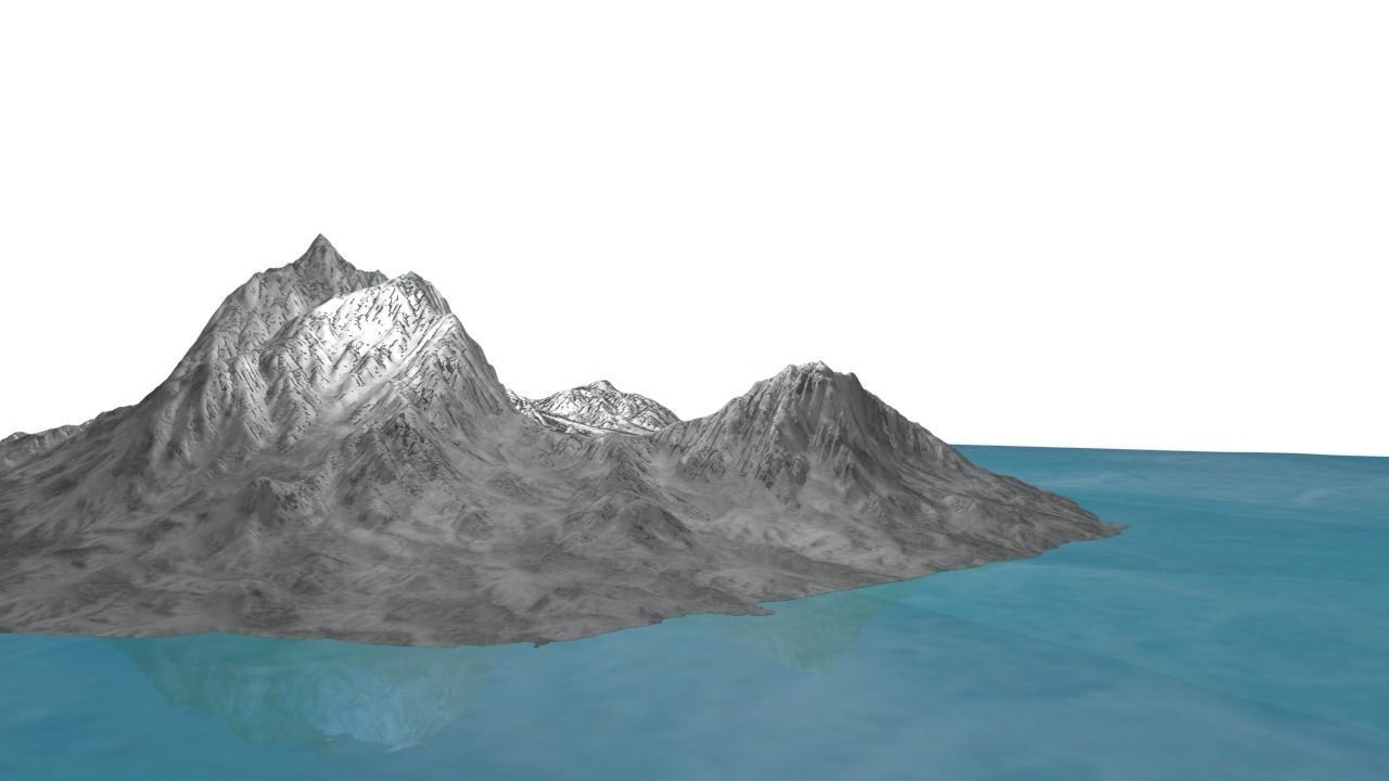 NMA Island Rock 002 Gray Preset 01 Low-poly 3D model_5