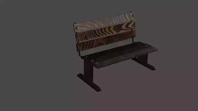 wooden outdoor bench