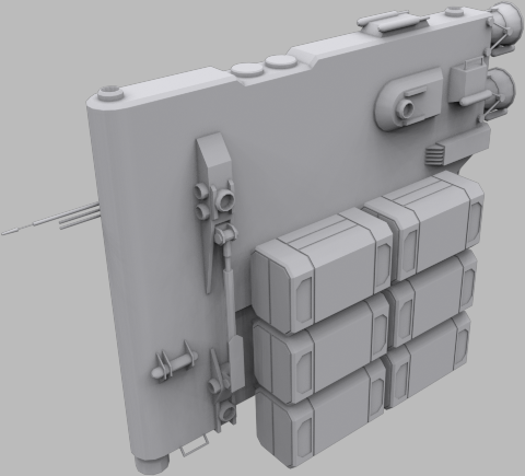 Spaceships collection Heavy Industries Low-poly 3D model_4