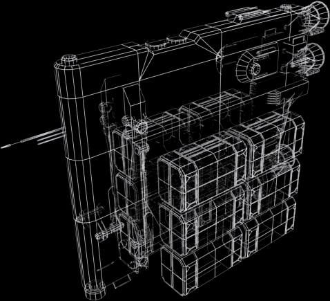 Spaceships collection Heavy Industries Low-poly 3D model_7