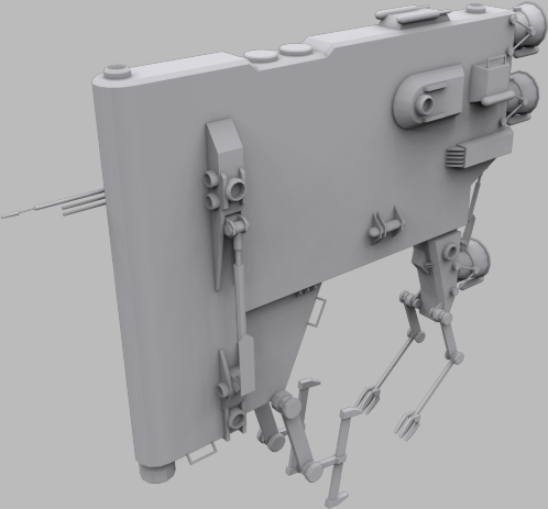 Spaceships collection Heavy Industries Low-poly 3D model_5