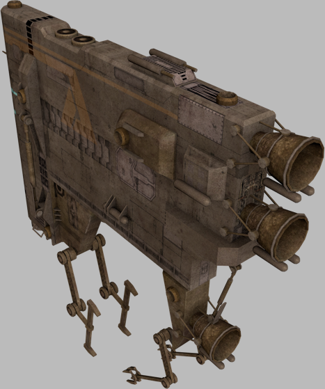 Spaceships collection Heavy Industries Low-poly 3D model_3