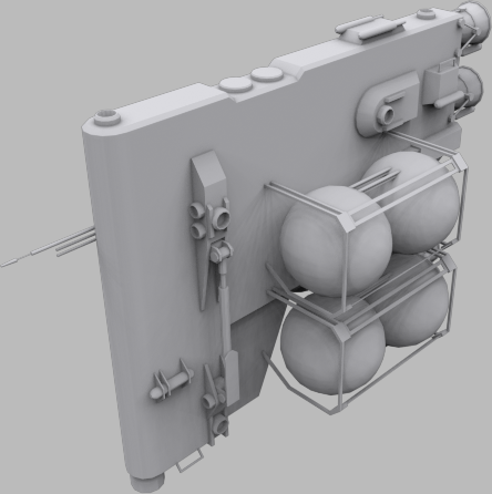 Spaceships collection Heavy Industries Low-poly 3D model_6