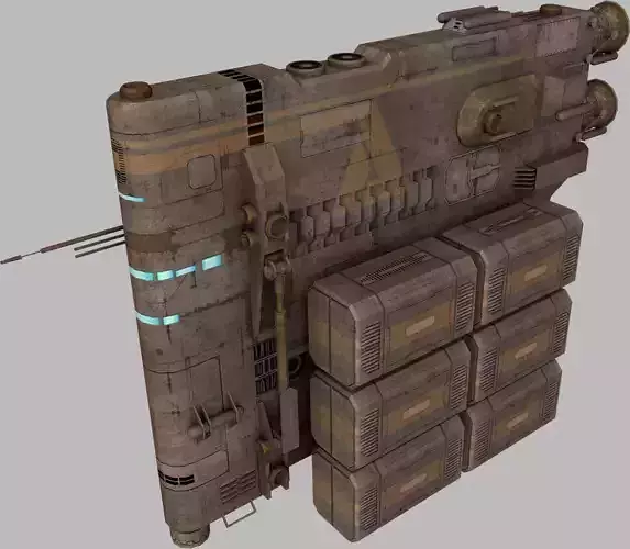 Spaceships collection Heavy Industries Low-poly 3D model