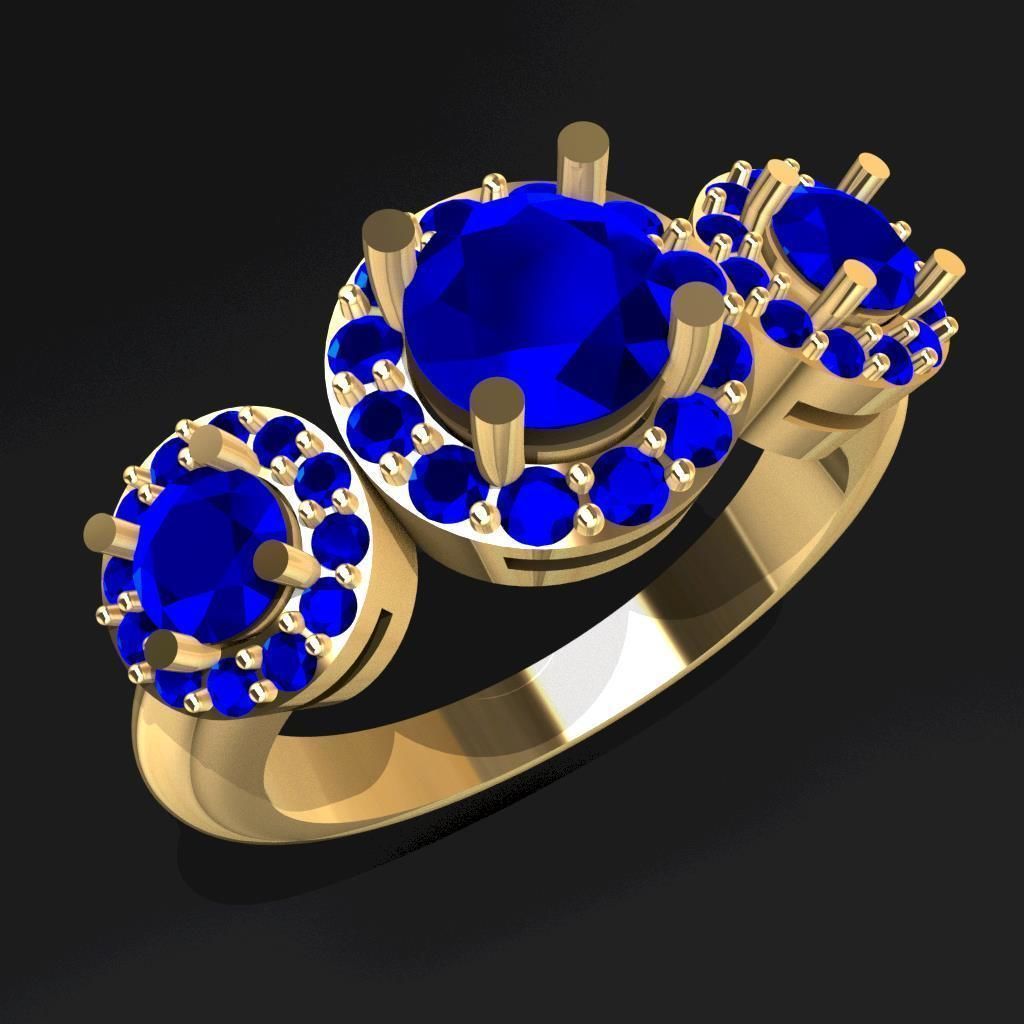 Solitaire Ring 3D print model_1