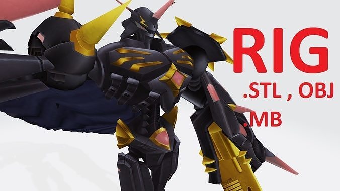 Omnimon Alter-B 3D print model