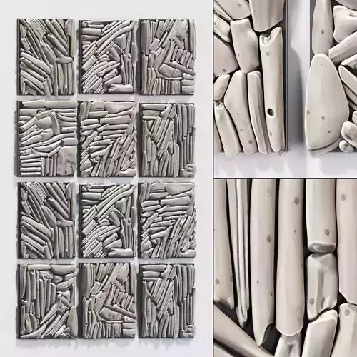 Rectangle  panel branch splinter Big n6