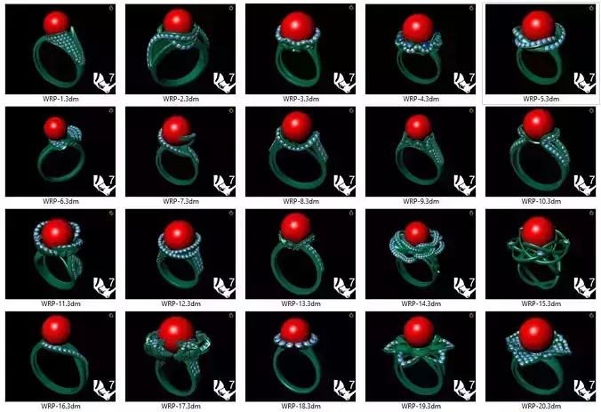 Collection of 20 ladies pearl rings - 1