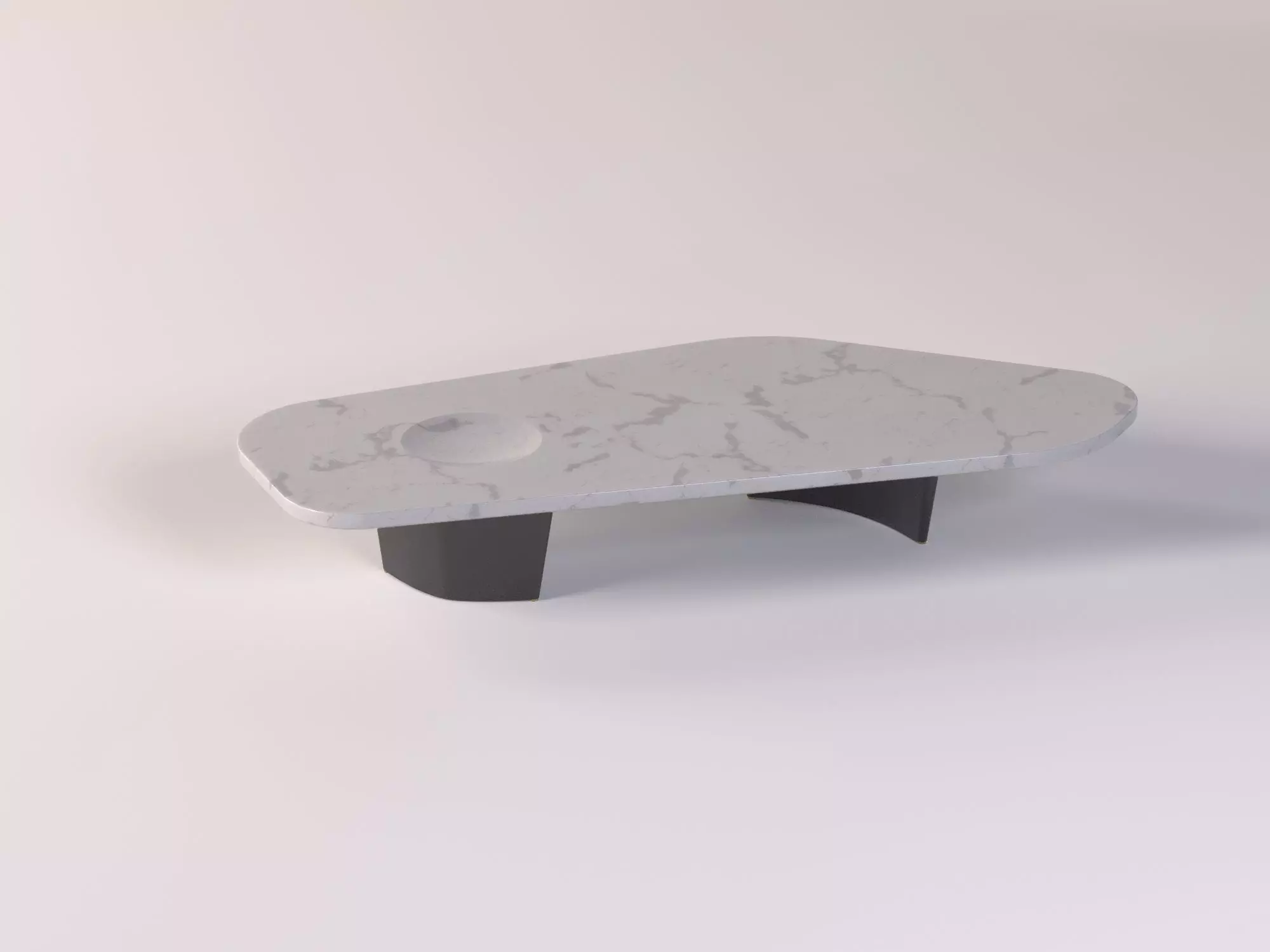 Coffee table  Low-poly 3D model_0