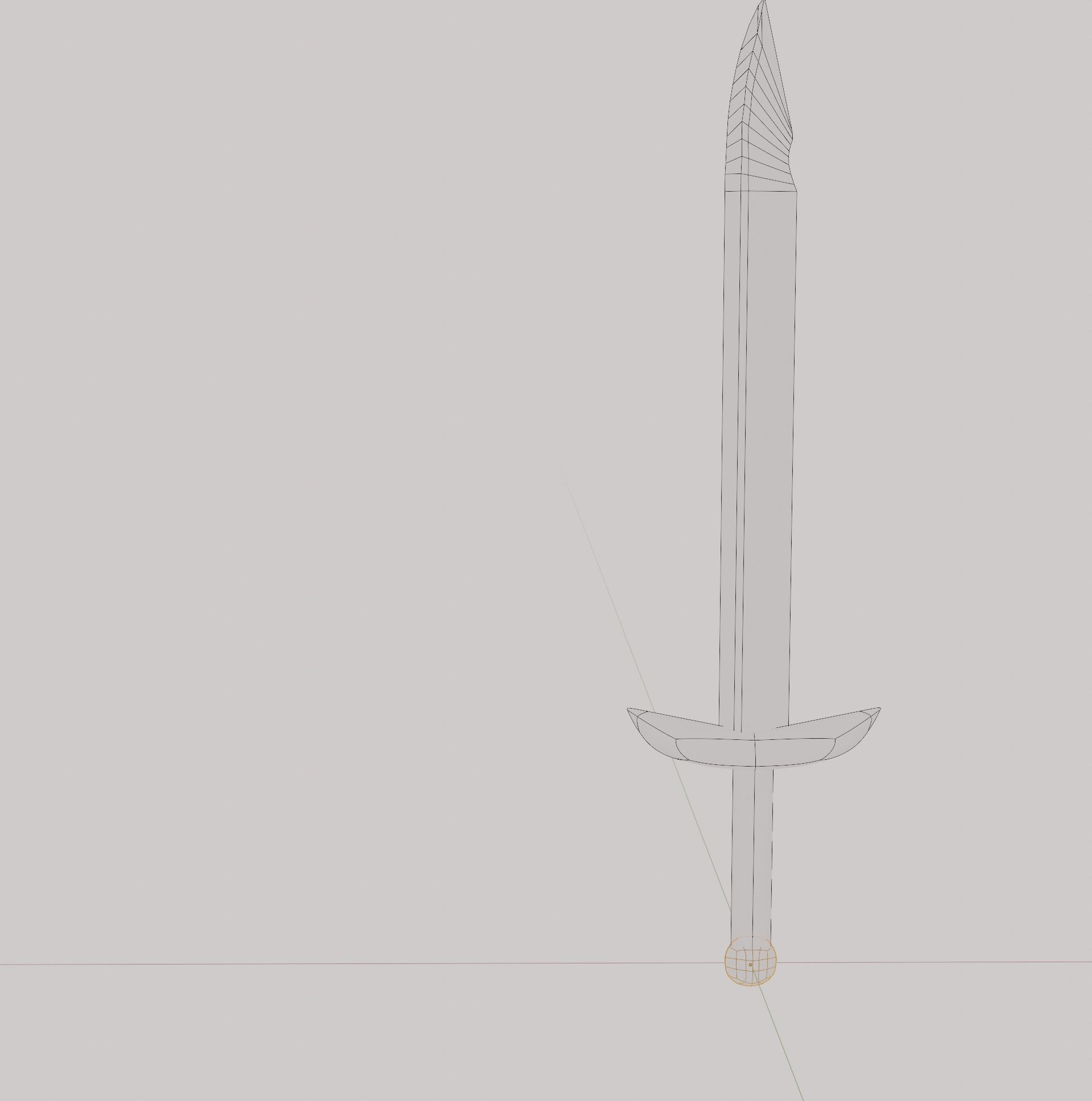 ice sword PBR low-poly game ready Low-poly 3D model_5