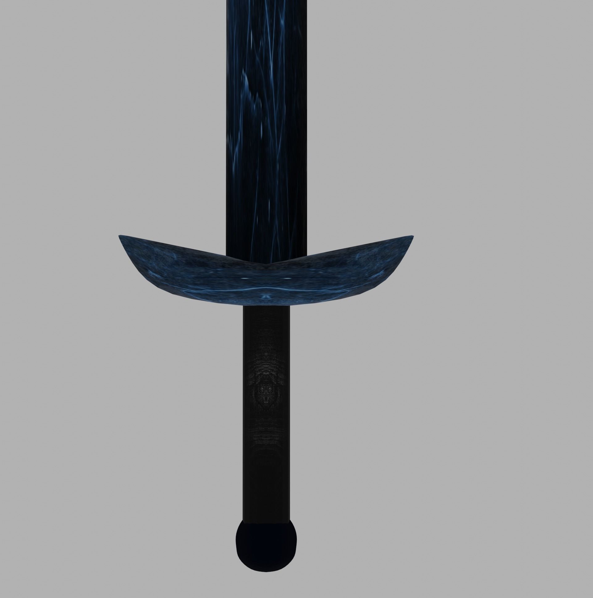 ice sword PBR low-poly game ready Low-poly 3D model_3