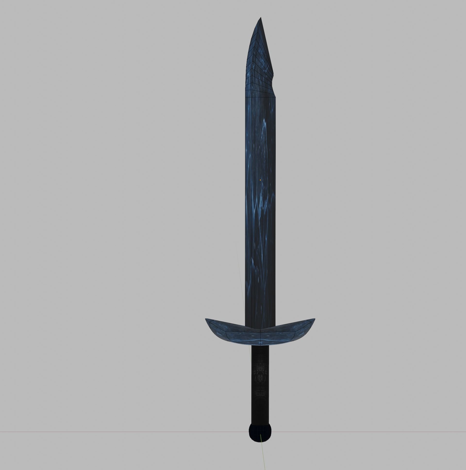 ice sword PBR low-poly game ready Low-poly 3D model_6