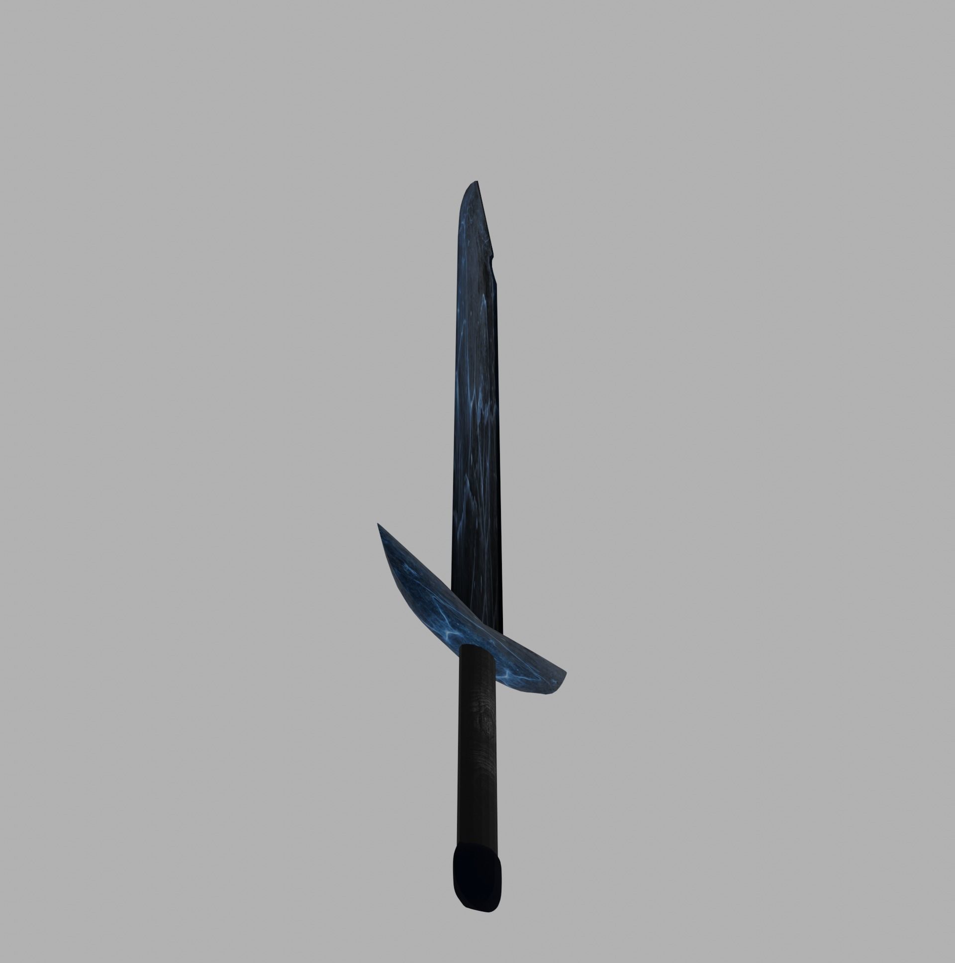 ice sword PBR low-poly game ready Low-poly 3D model_2