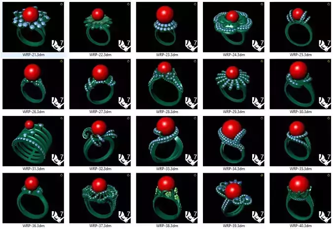 Collection of 20 ladies pearl rings - 2