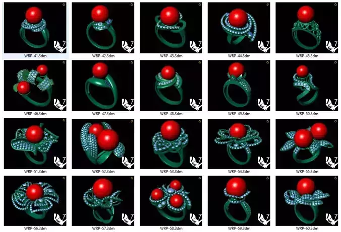 Collection of 20 ladies pearl rings - 3