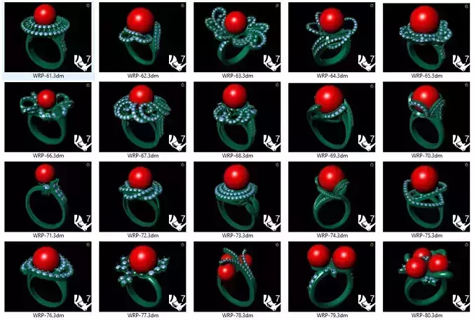 Collection of 20 ladies pearl rings - 4