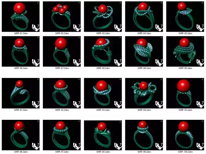 Collection of 20 ladies pearl rings - 5